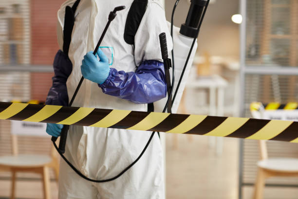 Professional Biohazard Cleanup technician working in Thornton, PA